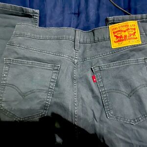 Levi's Men's Charcoal Slim Straight Jeans